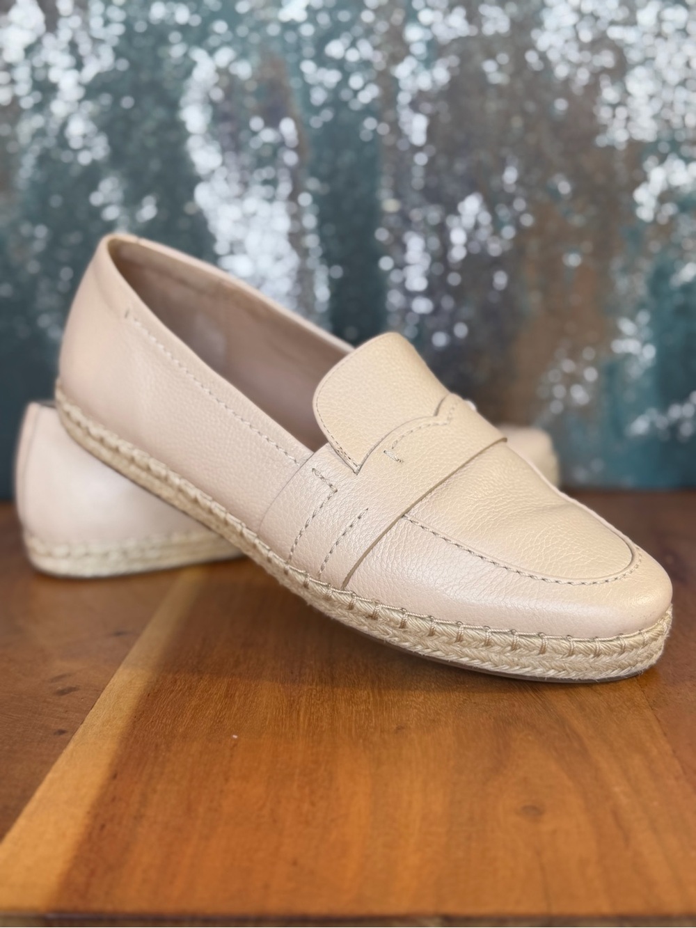 Cole Haan Coastal Casual Cloudfeel Montauk Espadrille Loafer Leather 9.5 VGUC